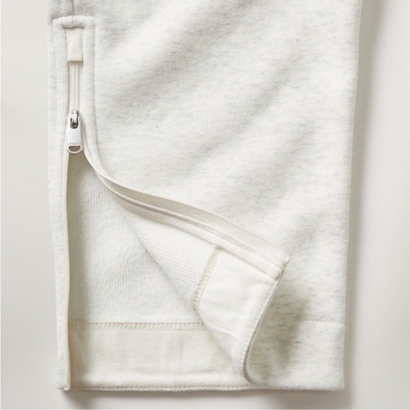 Athleta Cozy Karma High Rise Zip Pant Gray/White size Large - Picture 13 of 16
